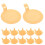100 stuks mousse cake board met handvat, herbruikbare plastic houders 4