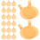100 stuks mousse cake board met handvat, herbruikbare plastic houders 5