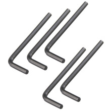 5 stuks 6 mm koolstofstaal inbussleutel L- handgereedschap zwart