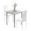 3 PCS Dining Table and Chairs Set 1