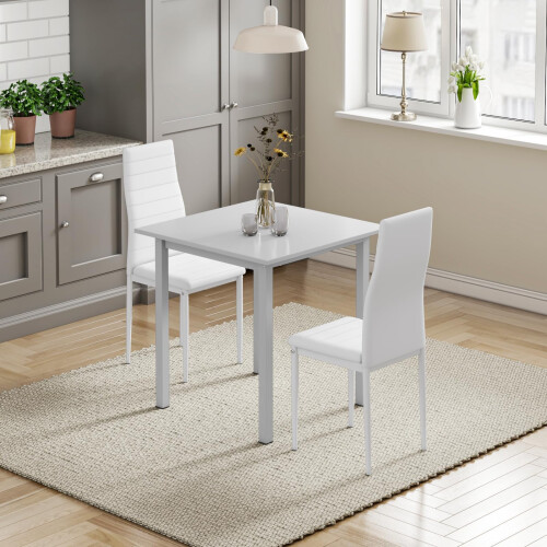 3 PCS Dining Table and Chairs Set 1