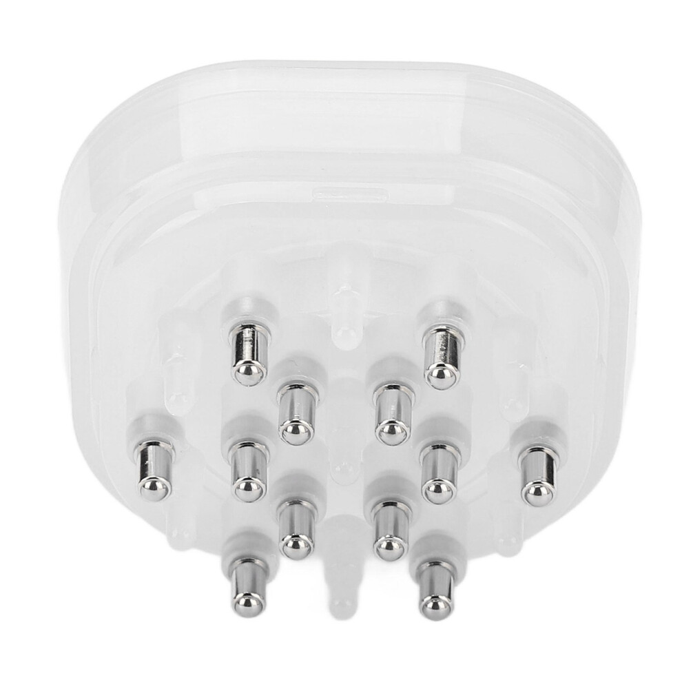 Unisex White 15Ml Transparent Scalp Applicator Comb For Hair Oil Scalp Massage