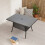 Living And Home 150cm Garden Rattan Tempered Glass Top Rectangular Table with Parasol Hole 2