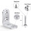 8Stk Eckwinkel L Befestigungshalterung 11