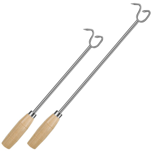 2Stk Fleischwender Aus Mit Holzgriff 2