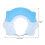Chapeau Douche Bébé Extensible En PP Et Silicone Couleur Bleu 2