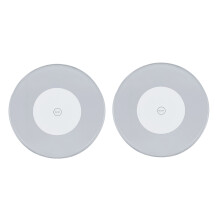 2Pcs Unique LED Cup Coasters Transparent Acrylic Decorative Drink Mats