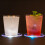 2Pcs Unique LED Cup Coasters Transparent Acrylic Decorative Drink Mats 10
