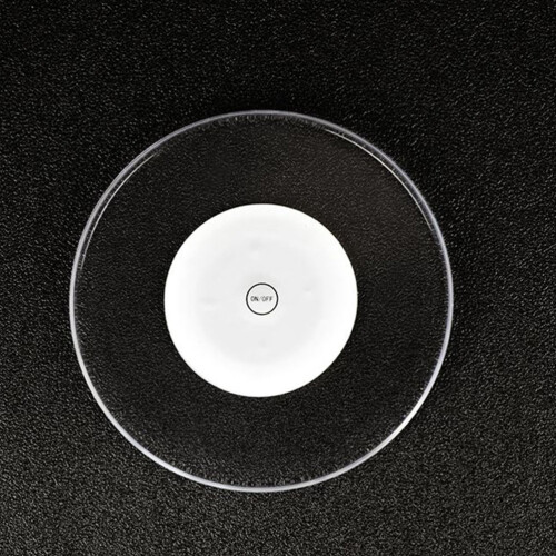 2Pcs Unique LED Cup Coasters Transparent Acrylic Decorative Drink Mats 2