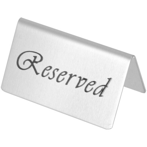 Desk Reserved Sign Table Tent Reserviert Schild