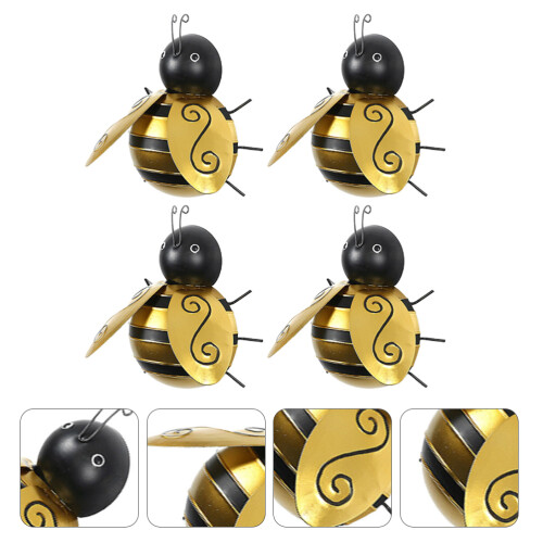 4St Ijzeren Bij Wandornament Voor Sfeervolle Muurdecor 2