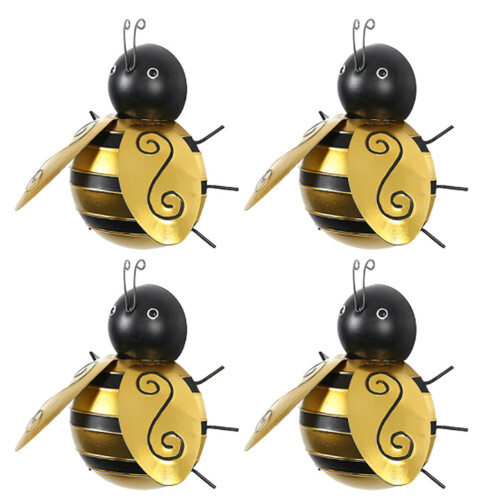 4St Ijzeren Bij Wandornament Voor Sfeervolle Muurdecor 1