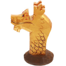1Wooden Glasses Holder Glazen Standaard Met Fijne Groef Golden Design