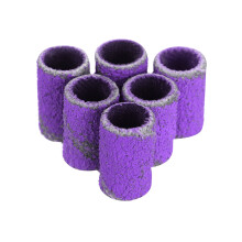 100St Paarse Schuurband Nagelpolijstring Voor Manicure En DIY