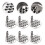 8Pcs Stainless Steel Jelly Scraping Kitchen Tool 7