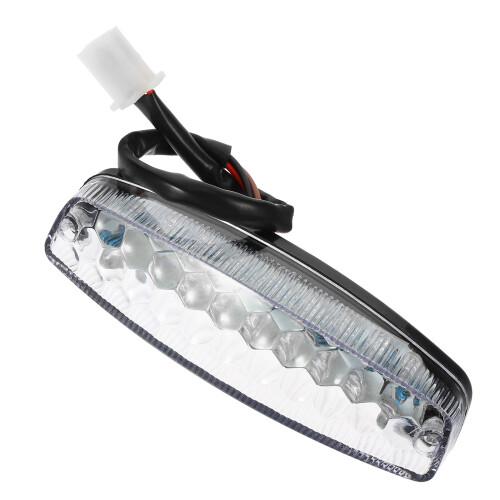 Black LED Motorcycle Tail Light Plastic Brake Lamp for Decor