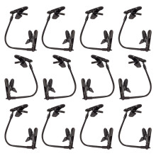 20Stk Winddichte Hutclips Tpu Windschutz Angler Halter Schwarz