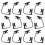 20Stk Winddichte Hutclips Tpu Windschutz Angler Halter Schwarz 1