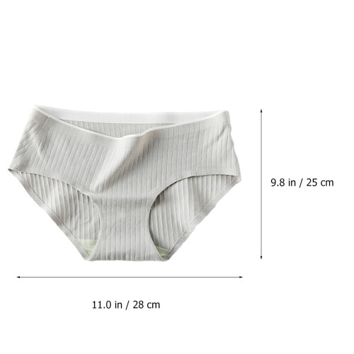 5 damen stringless slips, mittlere taille, atmungsaktiv, 1