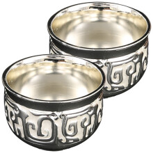 2Stk. Metall Trinkbecher Für Wein, Milch, Saft, Bier