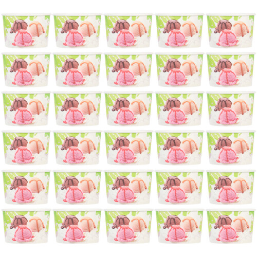 200 Stk Einweg Eisbecher Papier Für Dessert Suppe Sundae 2