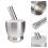 küchen-knoblauchpresse multifunktion mit silikondeckel (silber) 3