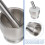 küchen-knoblauchpresse multifunktion mit silikondeckel (silber) 11