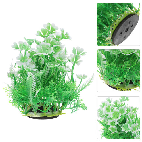 2pcs plastic artificial aquarium plants for fish tank decoration 1