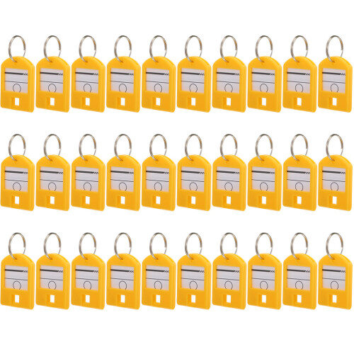 35Pièces Porte-Clés En ABS Avec Étiquettes Réutilisables DIY