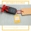 35Pièces Porte-Clés En ABS Avec Étiquettes Réutilisables DIY 11