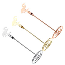 3St Flamingo Form Kartenhalter Ständer Für Schreibtisch Dekoration