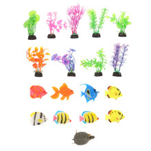 1Set Assorted Color Aquarium Plants Resin Fish Tank Water Plant Decor