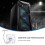 12 cm pc-geäuse-lüfter mit led, , transparent blau 7
