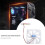 12 cm pc-geäuse-lüfter mit led, , transparent blau 6