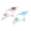 2 transparente blumen lesezeichen mit daumenring, farbe zufällig 4