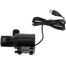 Mini Tauchpumpe USB Wasserspender Haustier Trinkbrunnen Schwarz