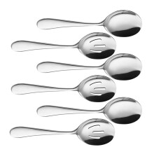 6 selbstbedienungslöffel für lebensmittel (silber)