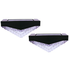 2 Stück Solarleuchten Garten Diamant Zaun Dekoration