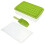 1 Set Eiswürfelform, Eiskratzer, Aufbewahrungsbox (Grün Transparent) 1