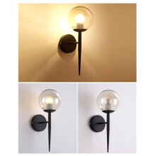 led wandlampe eisen 220 v e27 schwarz für wohn schlaf badzimmer