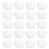 100Stk Einweg Kuchenform Transparente Lebensmittelbox Muffinhalter 6