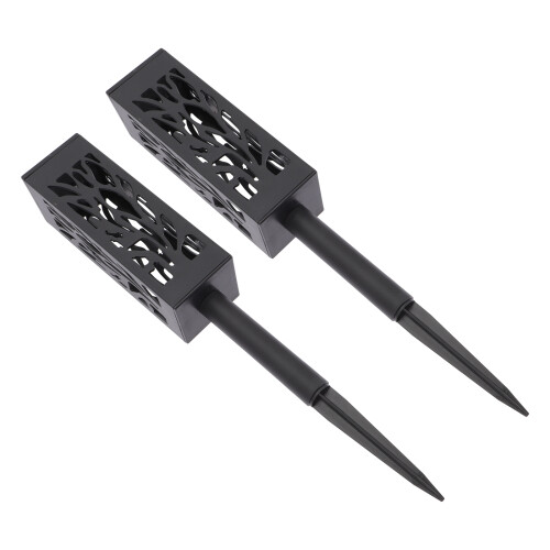 2 led einbau leuchten solar dekorative gartenleuchten