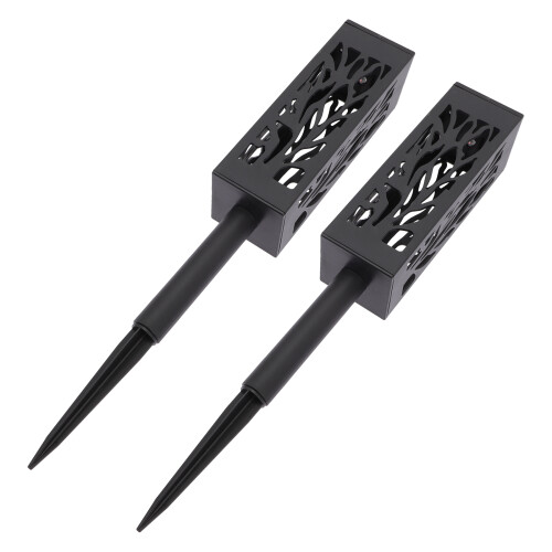 2 led einbau leuchten solar dekorative gartenleuchten 2