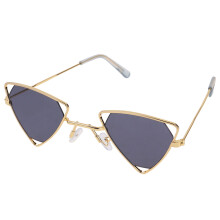 metallrahmen sonnenbrille design uv- grau gold frauen