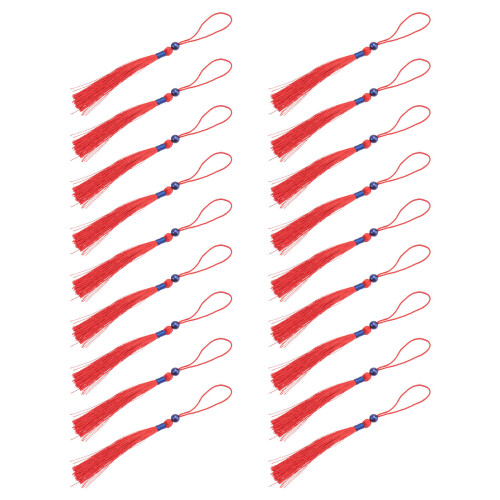100 diy quasten bastelmaterial rot