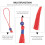 100 diy quasten bastelmaterial rot 10