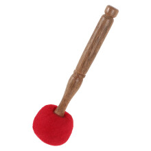 singing bowl schlegel aus dickem wollfilz mit holzgriff