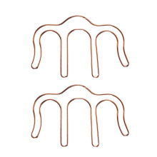 2 stücke -förmige klemme universelles lesezeichen roségold