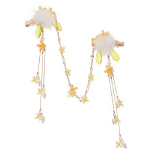 Chinese Hanfu Hair Clip Hairpin Fluffy Balls Cosplay 1pcs