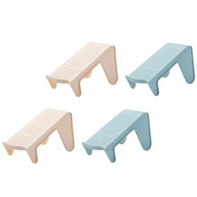 4Stk Schuhablage Aus Leichtem PP, Blau, Stabil, Für Schuhe Zuhause